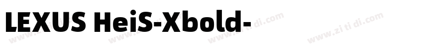 LEXUS HeiS-Xbold字体转换